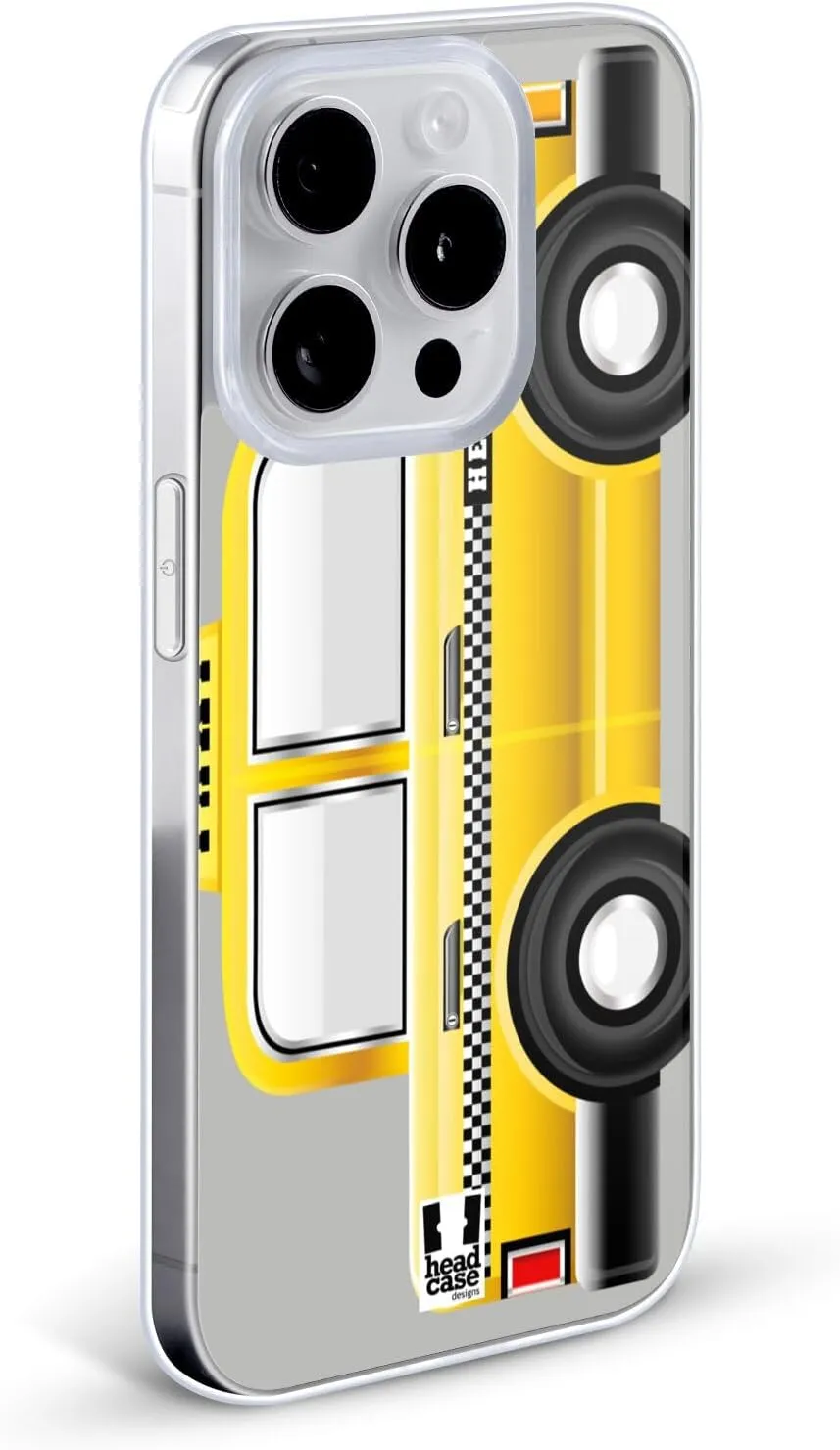 Head Case Designs Taxicab Yellow Cab Soft Gel Case [Military Grade Protection] Compatible with Apple iPhone X/iPhone Xs