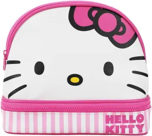 Hello Kitty Big Face Pink Zippered Dome Cosmetic Case