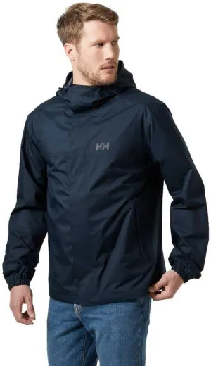 Helly-Hansen Vancouver Rain Jacket - Men's Waterproof, Breathable, Adjustable Hood, Seam-Sealed