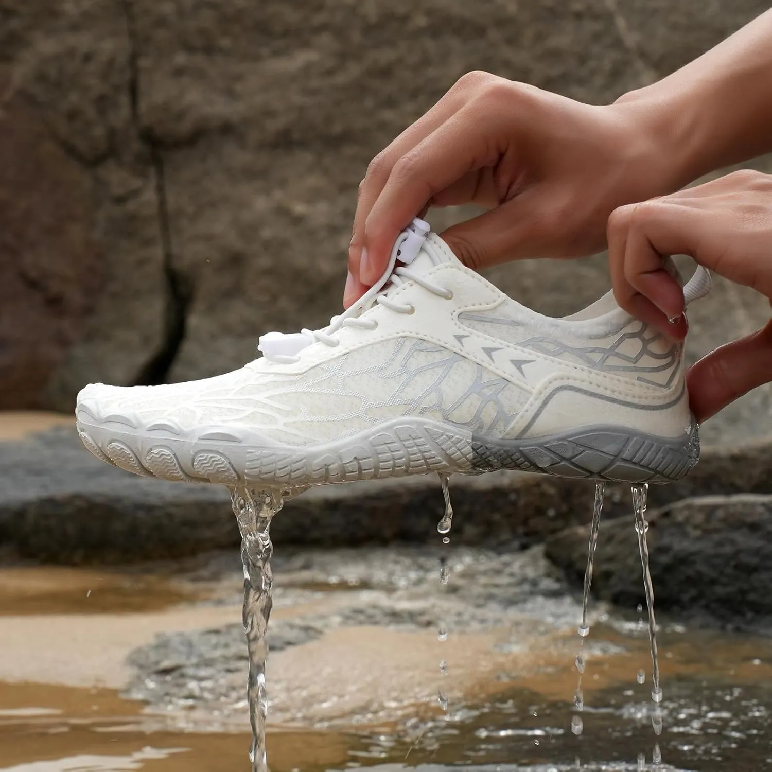 Hike Barefoot Footwear Women Men Pro Barefoot Shoes with Wide Toe Box Healthy & Non-Slip Hiking Shoes Unisex Women Water Shoe Men Outdoor Athletic Lightweight Breathable Comfy Athletic Footwear