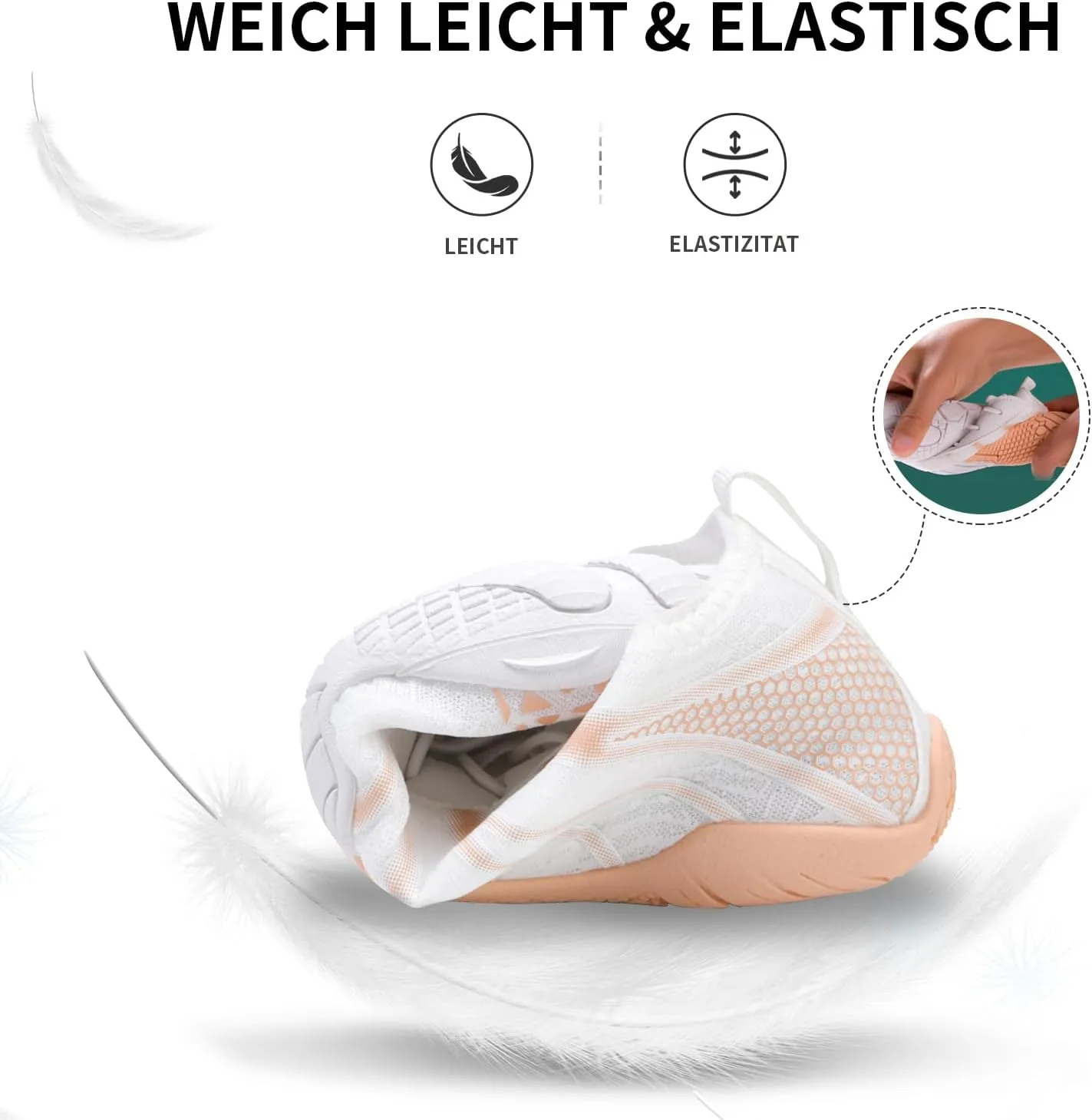 Hike Barefoot Shoes for Women Men, Breathable Non-Slip Athletic Footwear, Wide Toe Water Shoes for Hiking, Non-Slip Neuropathy Shoes for Women Men, Grounded Comfort wear