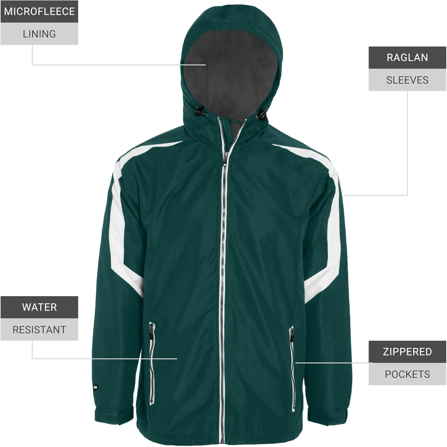 Holloway Charger Jacket-Water-Resistant Stylish Outerwear with Athletic Fit Perfect for Active Men