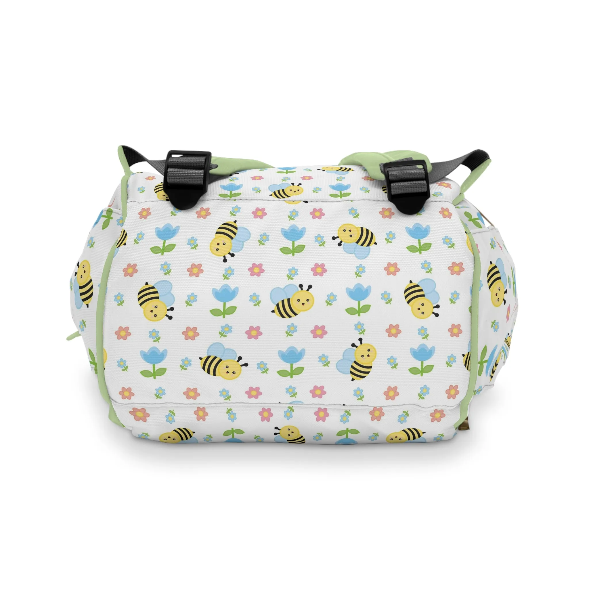 Honey Bee Diaper Backpack - Eco-Friendly & Stylish Baby Bag with Buzzing Bee Motifs, Perfect for Nature-Loving Parents