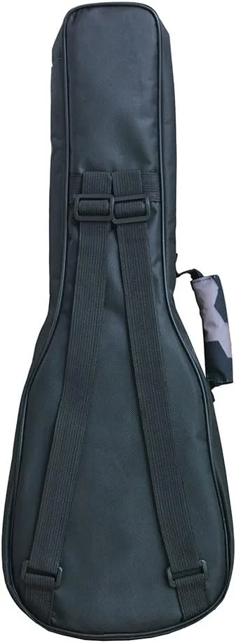 HOT SEAL 10MM Sponge Padding Waterproof Durable Colorful Conventional Ukulele Case Bag with Storage (26 Inch, Black Honeycomb)