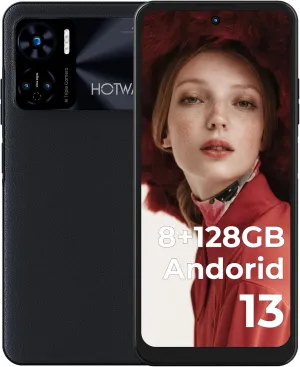 HOTWAV Note 12 Smartphone Android 13 2023, 8GB 128GB (1TB TF) 48MP 6.8" HD Cellphone,6180 mAh Battery 20W Fast Charging, Octa-Core 4G LTE Dual SIM Face ID/Fingerprint/GPS/NFC(Black)