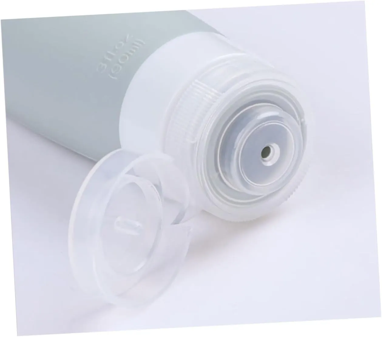 Housoutil 2sets 90ml Silicone Bottles Easy-Cap Empty Subpackaging for Lotion Portable and Reusable 3pcs*2