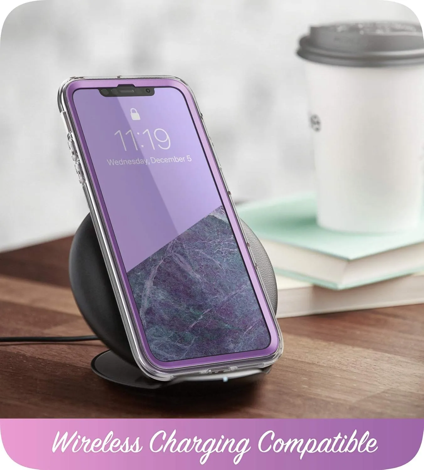 i-Blason Cosmo Series Case for iPhone 11 Pro 5.8 inch, Slim Full-Body Stylish Protective Case with Built-in Screen Protector (Purple)