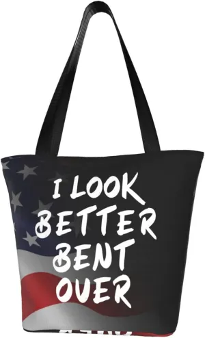 I Look Better Bent Over Fashion Shoulder Bag Large Capacity For Man Or Woman