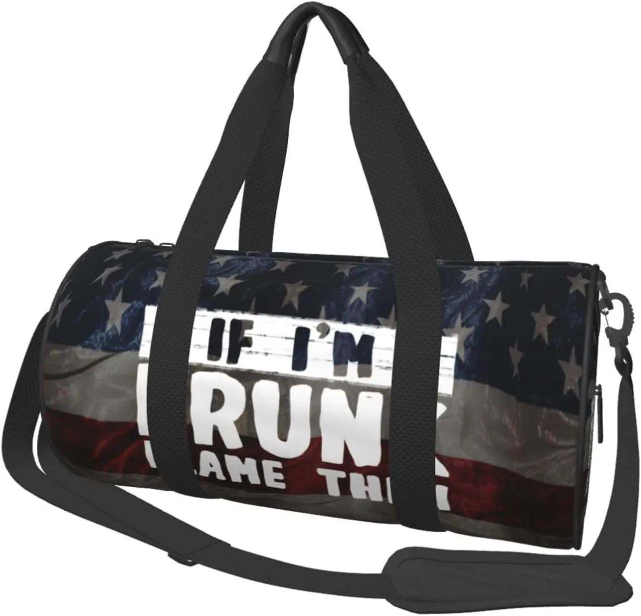 If I'M Drunk Blame Them Duffel Bag Gym Bag Travel Sports Tote Large Foldable Beach Swim Yoga6