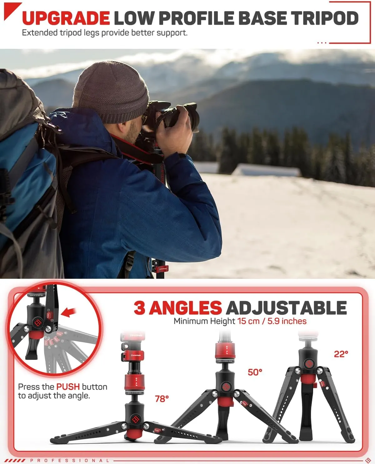 IFOOTAGE 71" Aluminum Monopod Kit, Cobra 3 A180F   Komodo K5, Professional Video Set With Head for DSLR Cameras, Portable Travel Monopod Compatible With Sony Canon Nikon