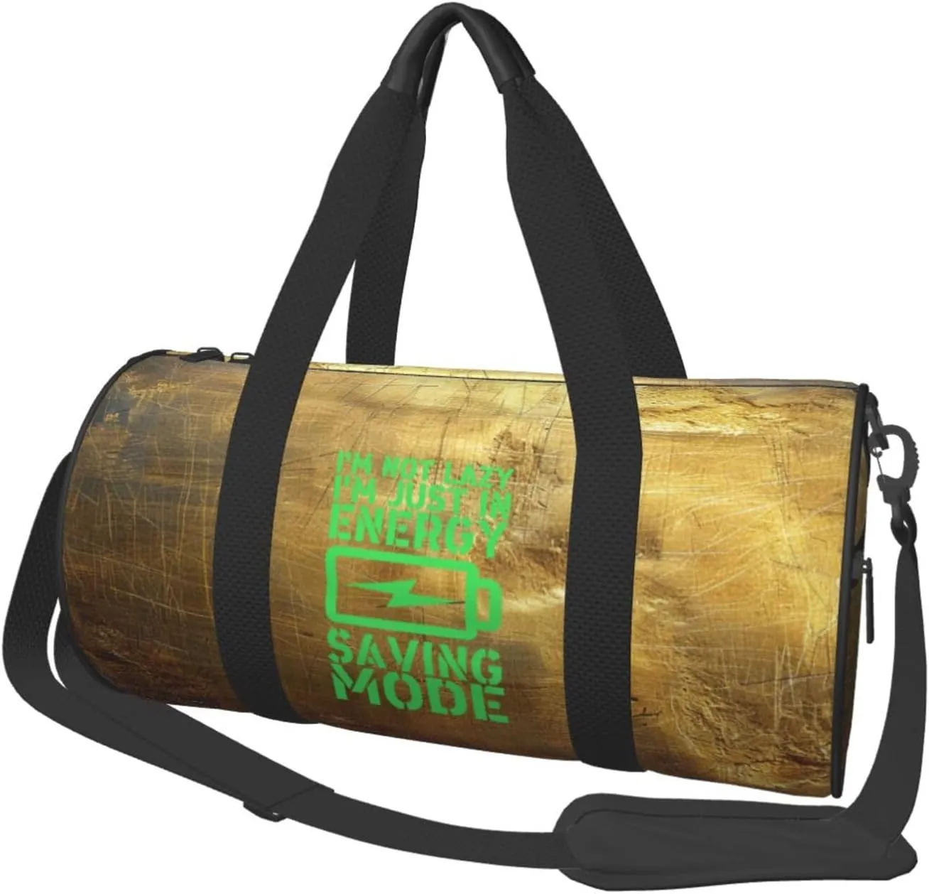 I'M Not Lazy; I'M Just In Energy Saving Mode Duffel Bag Gym Bag Travel Sports Tote Large Foldable Beach Swim Yoga6