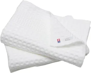 Imabari Towel, 2-Piece Bath Towel Set, Japanese Towels, 23.6x49.2in, 100% Cotton, Lightweight, Quick Drying and Compact Towels for Bathroom, Waffle Design Fabric, Honeycomb, White