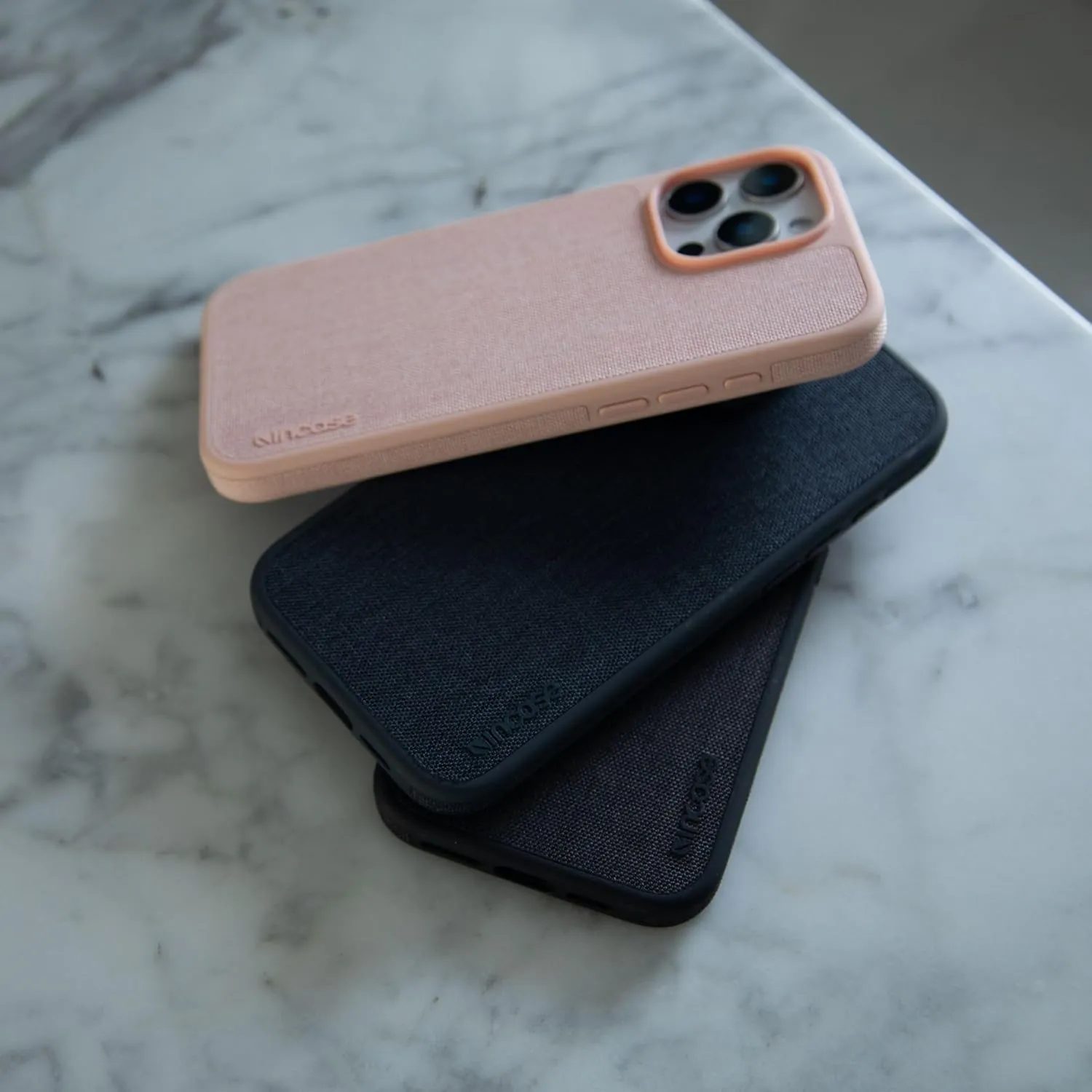 Incase ICON Case with Woolenex & MagSafe for iPhone 16 Pro Max - Durable, Stylish, Protective, Lightweight, Water-Resistant, Scratch-Resistant with Wireless Magsafe Charging - Navy Woolenex