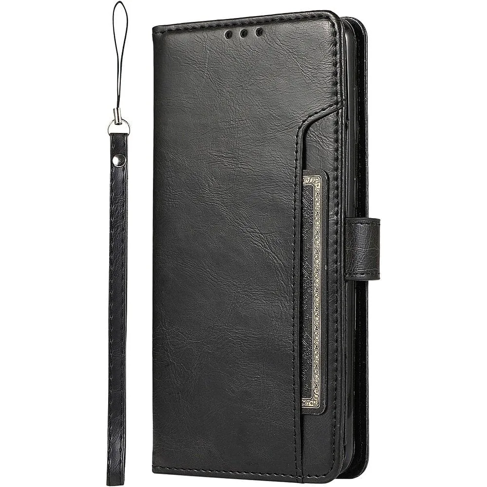 Indy Series Genuine Leather Wallet Case for Samsung Galaxy S23  with Kickstand and Card Slots