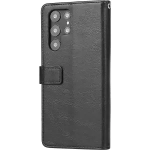 Indy Series Genuine Leather Wallet Case With Kickstand for Samsung Galaxy S23 Ultra - Durable & Stylish