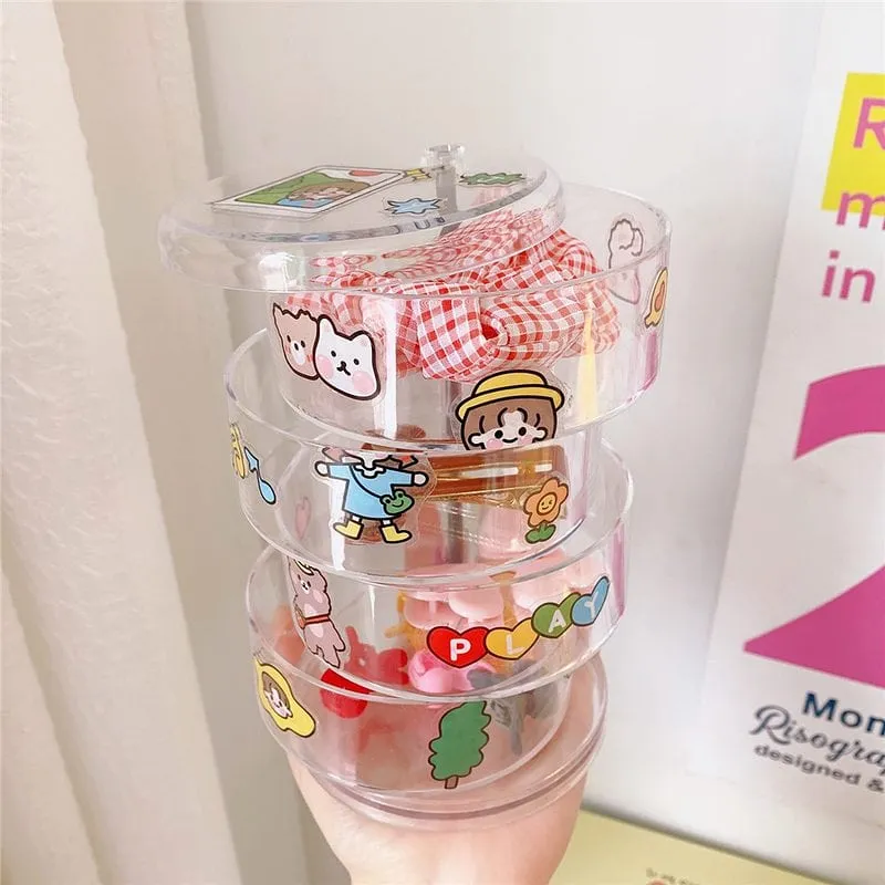 Ins Transparent Rotating Storage Box