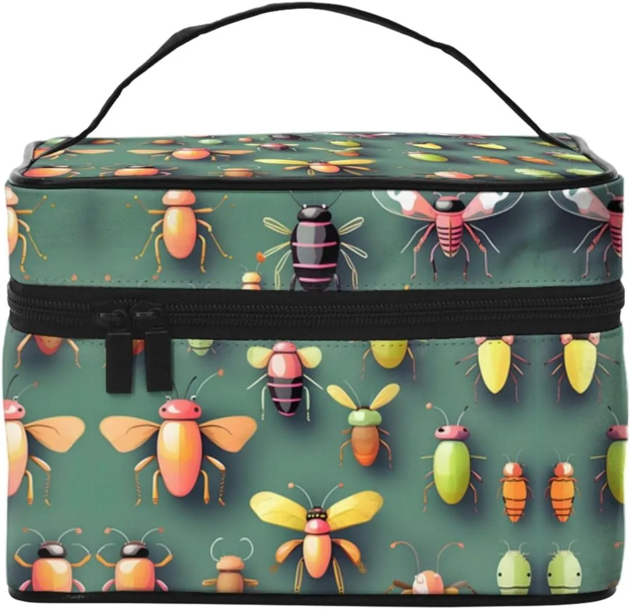 Insect Atlas Travel cosmetic bag, essential for outdoor travel enthusiasts, has a simple internal structure.