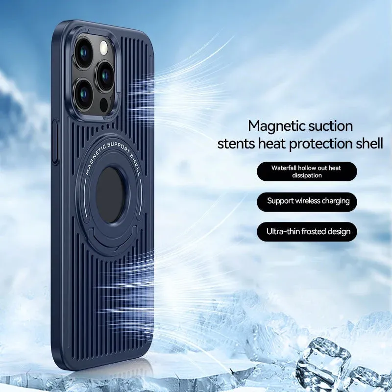 iPhone 14 MagSafe Magnetic Ring Holder Phone Case