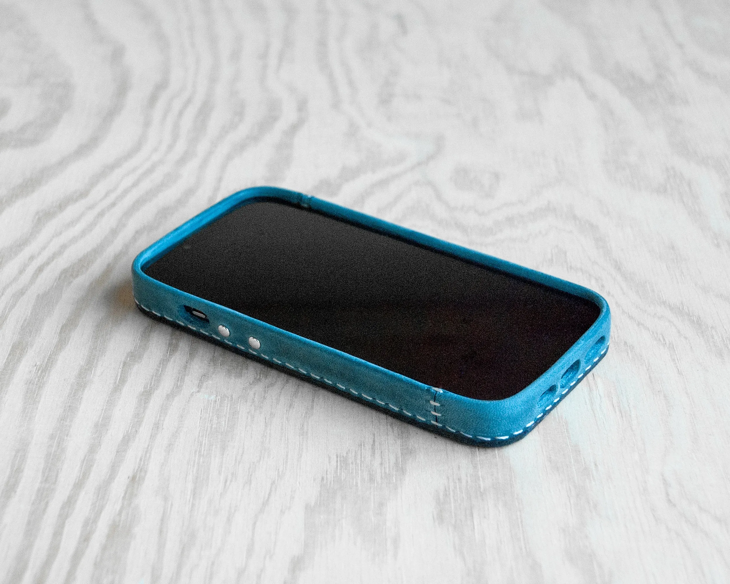 iPhone Leather Case | Handmade | Oil Waxed Leather | Jeans