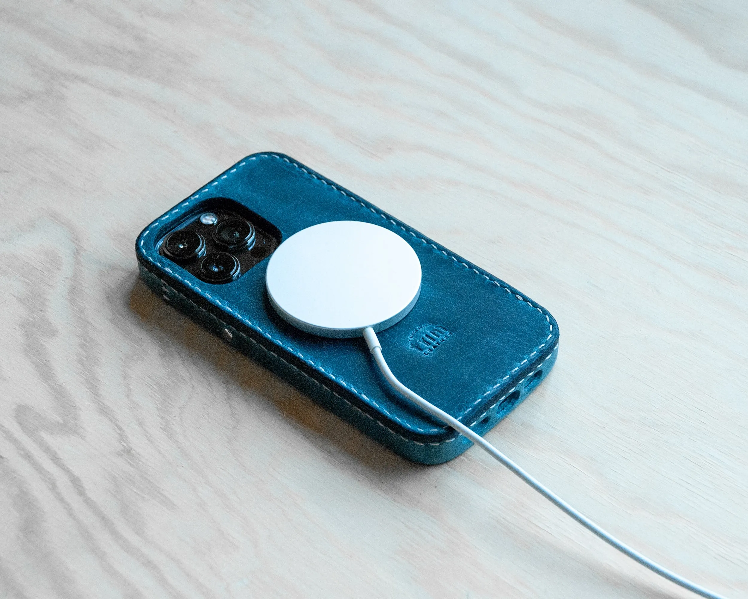 iPhone Leather Case | Handmade | Oil Waxed Leather | Jeans