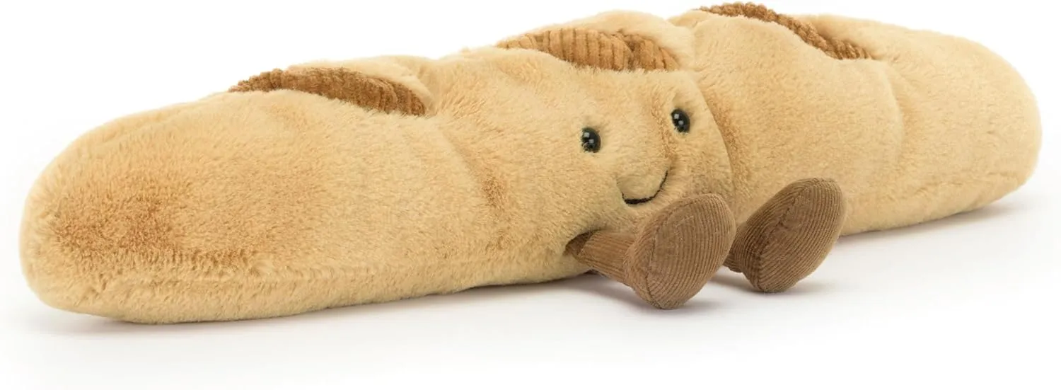 Jellycat Amuseables Baguette Stuffed Toy, 13.5 inches - Food Plush - Fun Gift Idea