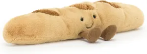 Jellycat Amuseables Baguette Stuffed Toy, 13.5 inches - Food Plush - Fun Gift Idea