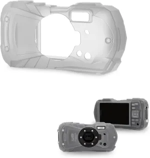 JJC Silicone Jacket for Pentax WG-90 and Ricoh WG-80, Anti-Scratch and Dustproof Camera Protective Case with Secure Grip Design and Not Affect The Use of Camera Buttons
