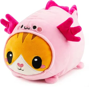 JOYIN Axolotl Plush Toy, Kawaii Axolotl Cat Plush Toy, 11" Soft Plushie, Cute Stuffed Animal Pillow for Kids and Adults, Birthday Gift for Boys and Girls (Catxolotl)