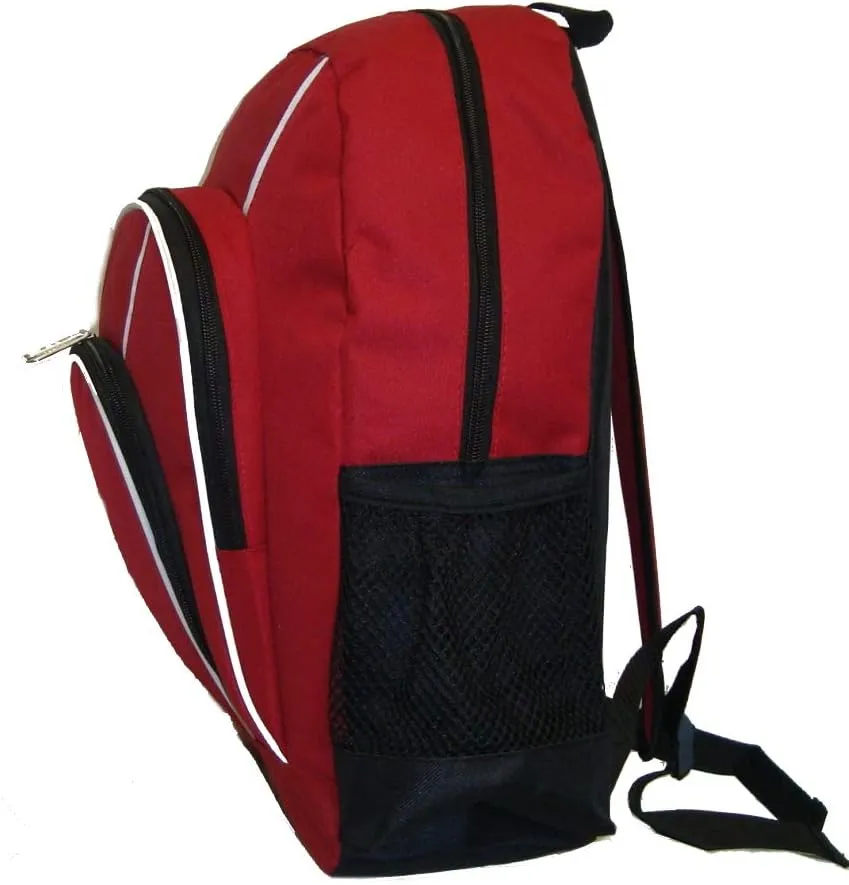 K-Cliffs 16 Inch Rip-stop Multi Pocket Backpack w/Side Mesh Pockets