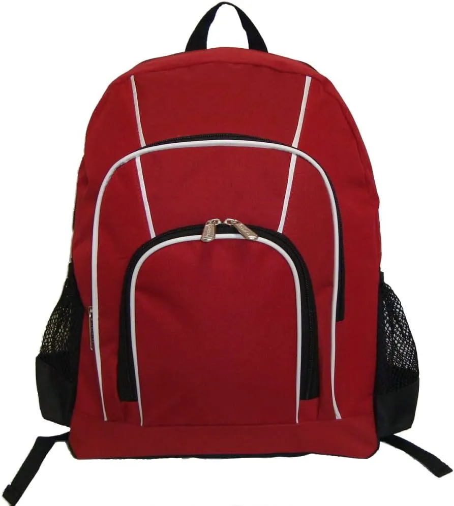 K-Cliffs 16 Inch Rip-stop Multi Pocket Backpack w/Side Mesh Pockets