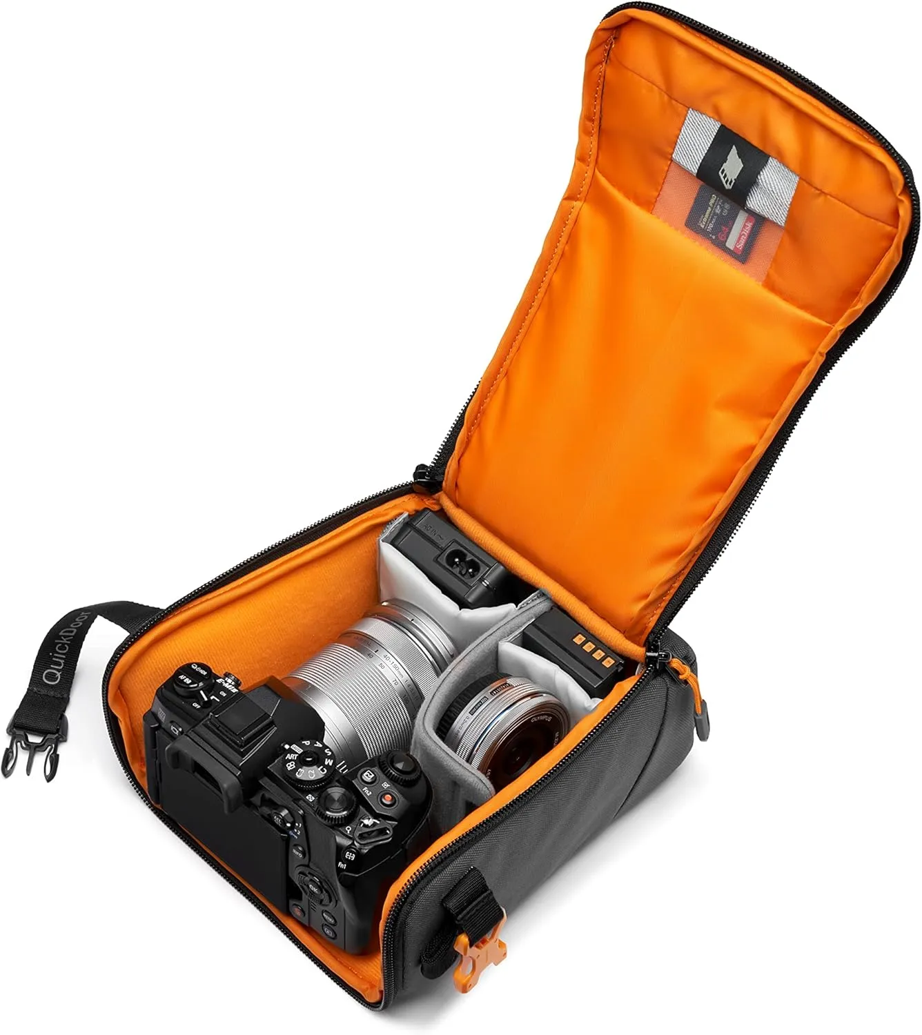 Kameratasche Lowepro GearUp Creator Box für spiegellose Oder DSLR-Kamera mit Zugriff über QuickDoor und anpassbaren Fachteilern für spiegellose Kameras wie Sony α9 - LP37348-PWW