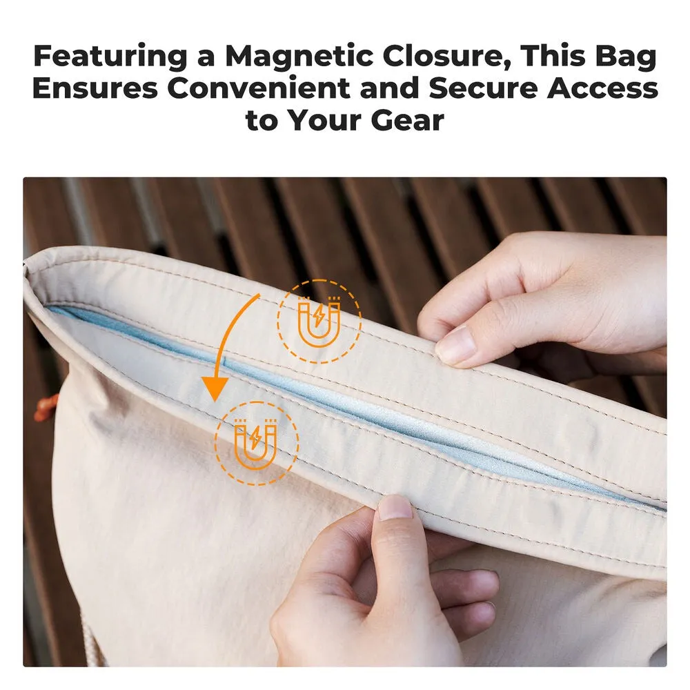 K&F Concept Urban Wander 11 5L Camera Shoulder Sling Bag   Detachable Camera Strap with Magnetic Closure, Water Resistant and Accessory Compartments