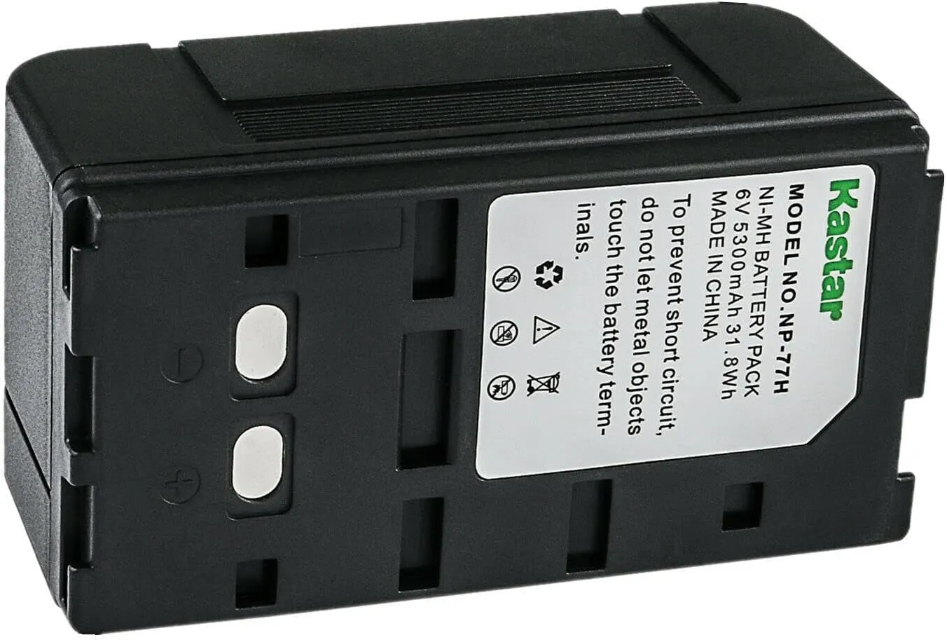 Kastar 1-Pack NP-77H 6.0V 5300mAh Ni-MH Battery Replacement for Sony CCD-V550 CCD-V600 CCD-V6000 CCD-V600E CCD-V601 CCD-V700 CCD-V700E CCD-V701 CCD-V800 CCD-V800E CCD-V801 CCD-V88 CCD-V88E CCD-V9
