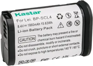 Kastar 1-Pack Rechargeable Li-ion Battery Replacement for Leica BP-SCL4 (16062) Battery, Leica BC-SCL4 Charger, Leica S, Leica Q2, Leica SL Series, Leica SL Typ 601 Camera