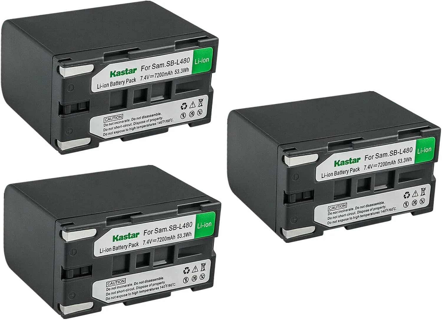Kastar 3-Pack SB-L480 Battery Replacement for Mamiya Leaf Aptus-II 6, Mamiya Leaf Aptus-II 7, Mamiya Leaf Aptus-II 8, Mamiya Leaf Aptus-II 10, Mamiya Leaf Aptus-II 10R