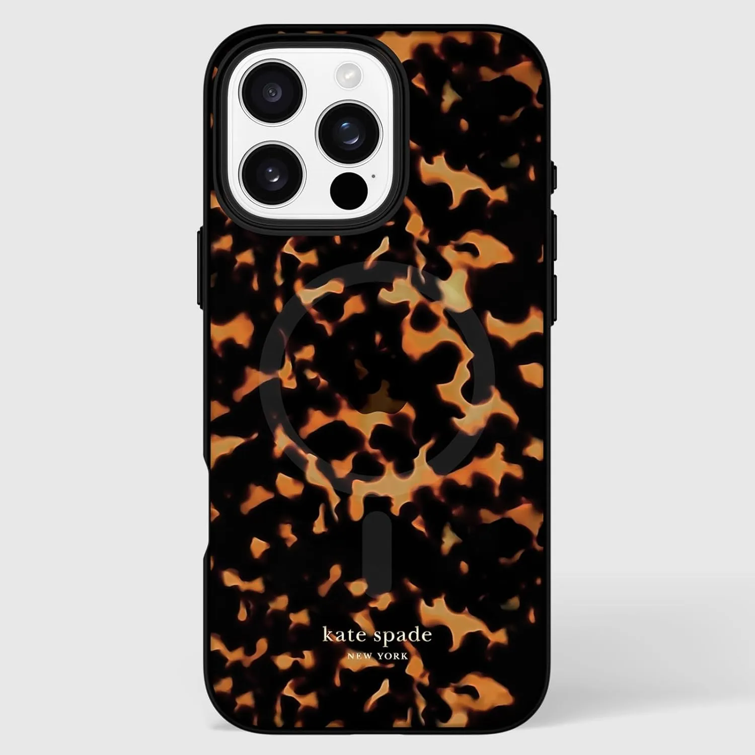 kate spade new york iPhone 16 Pro Max Case - Compatible with MagSafe - Designer Phone Case - Tortoise