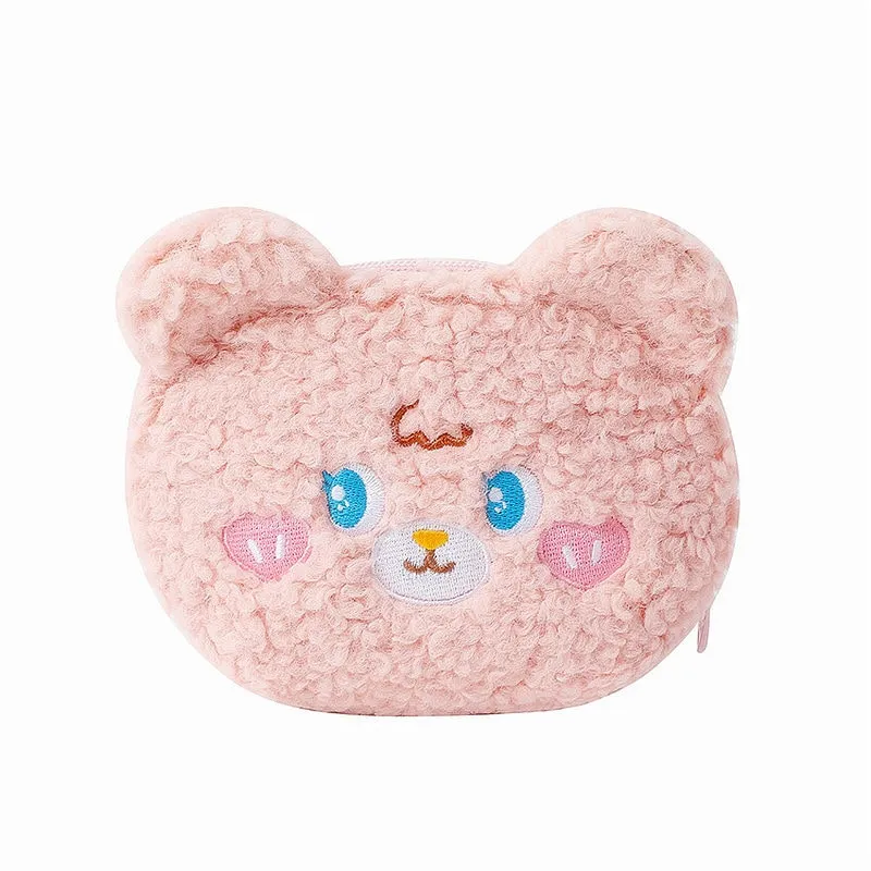 Kawaii Bear Plush Cosmetic Bag