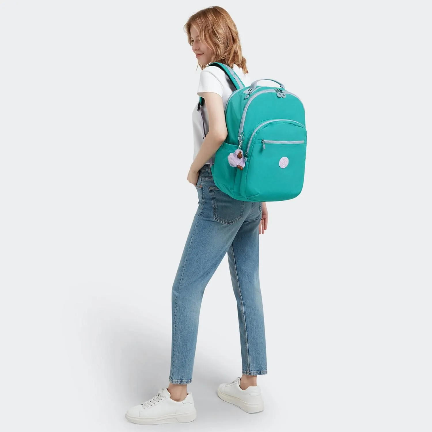 Kipling Seoul Extra Large Laptop Backpack Surfer Blue C One Size