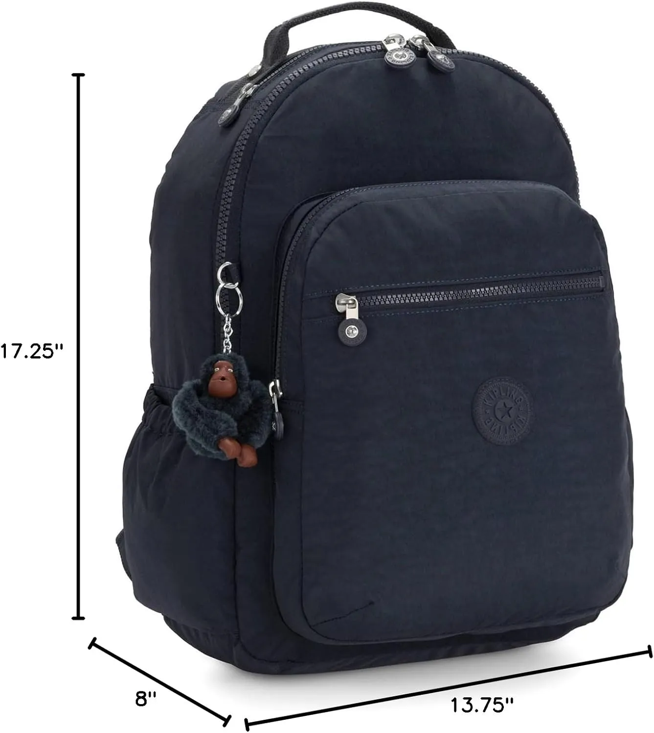 Kipling Women's Seoul 15" Laptop Backpack, Durable, Roomy with Padded Shoulder Straps, Built-In Protective Sleeve