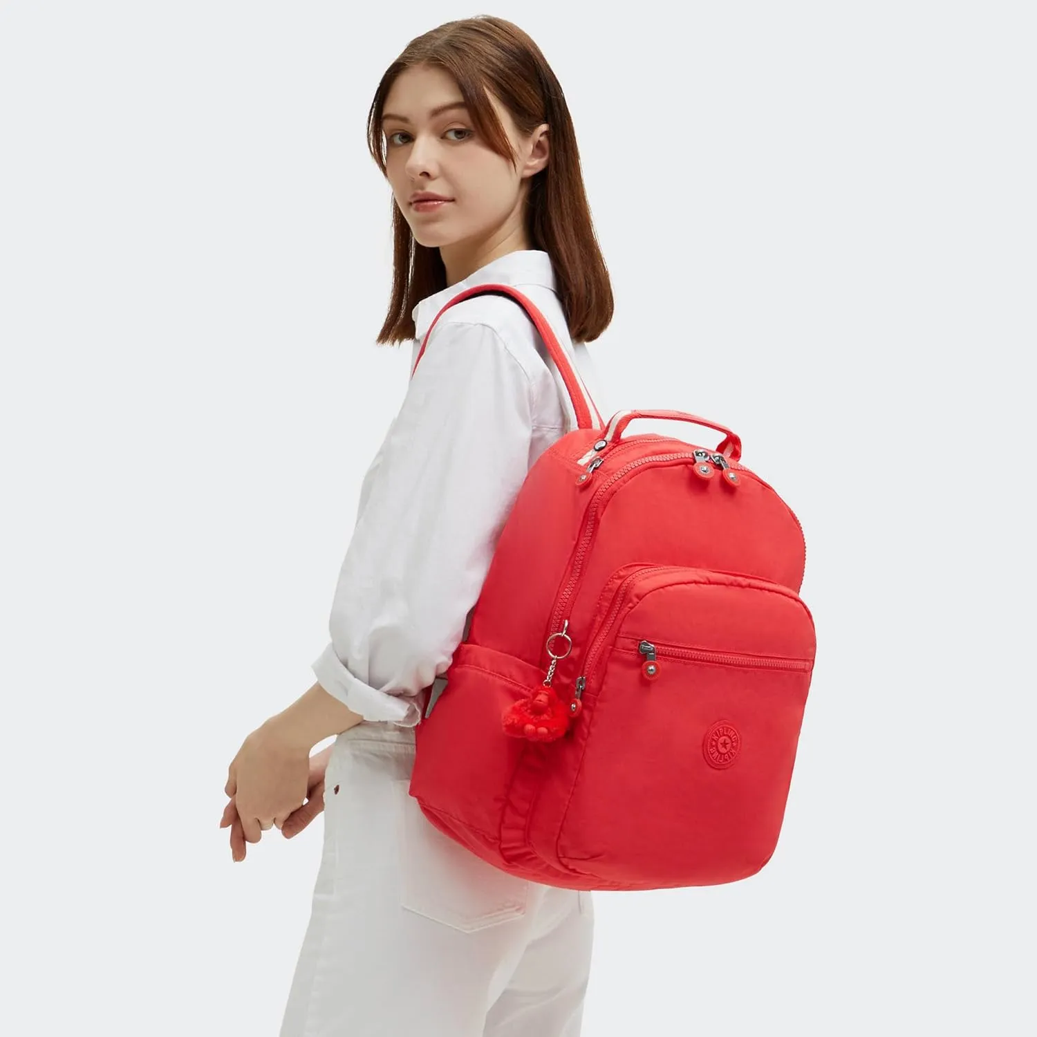 Kipling Women's Seoul 15" Laptop Backpack, Durable, Roomy with Padded Shoulder Straps, Built-In Protective Sleeve