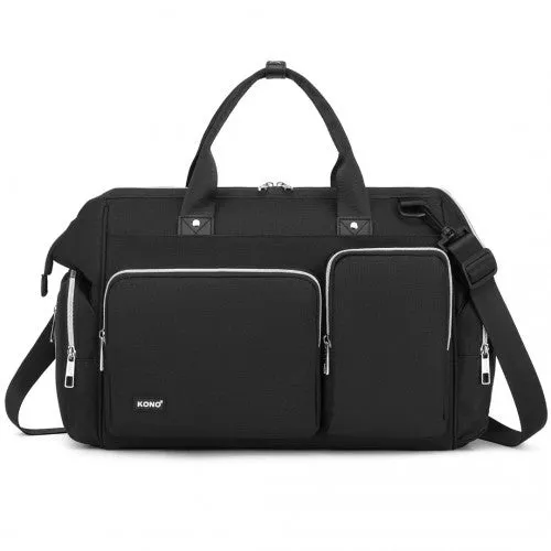 Kono Multi-Compartment Maternity Bag - Black