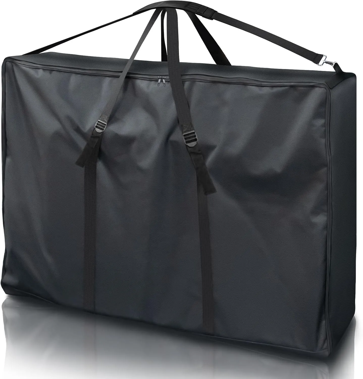 Kovshuiwe Large Outside Chair Storage Bag, 600D Chair Carry Bag for Zero Gravity Chair Cover, Heavy Duty Folding Lounge Chair Carrying Case, Extra Large Moving Bags with Zippers