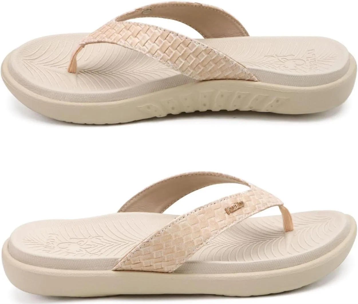 KuaiLu Womens Flip Flops Ladies Yoga Mat Comfortable Walking Thong Sandals With Plantar Fasciitis Arch Support Slip On Indoor Outdoor For Summer