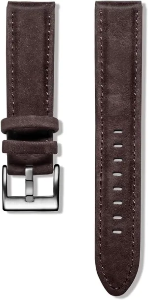 LAnGSHAW Leather Watch Bands Bracelet Quick Release Green Calf Replacement Watch Strap for Women Men 18 20mm 22mm (Band Color : Gun Metal, Band Width : 20mm)