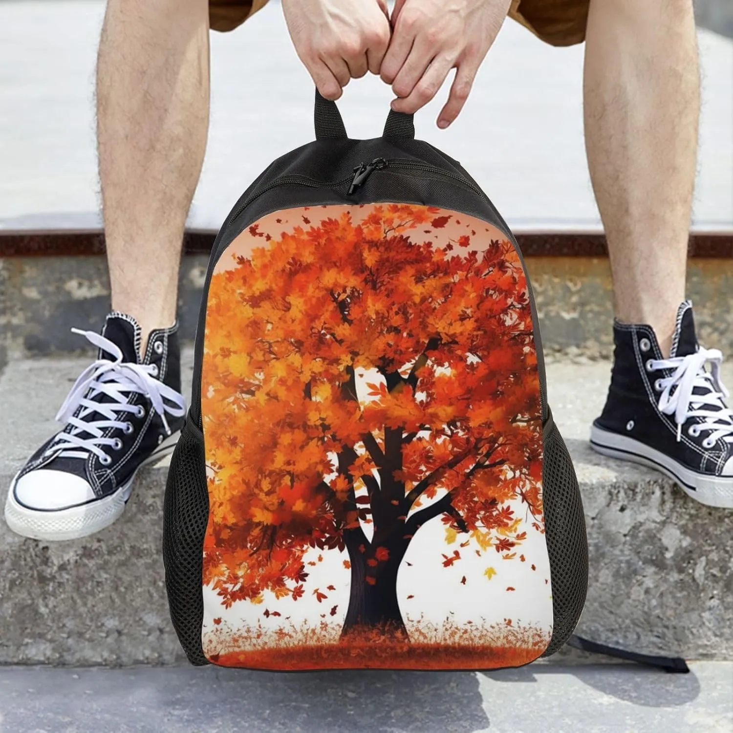 Laptop Backpack for Men Women Carry On Backpack Autumn Tree Backpack Lightweight Travel Bag Casual Daypack