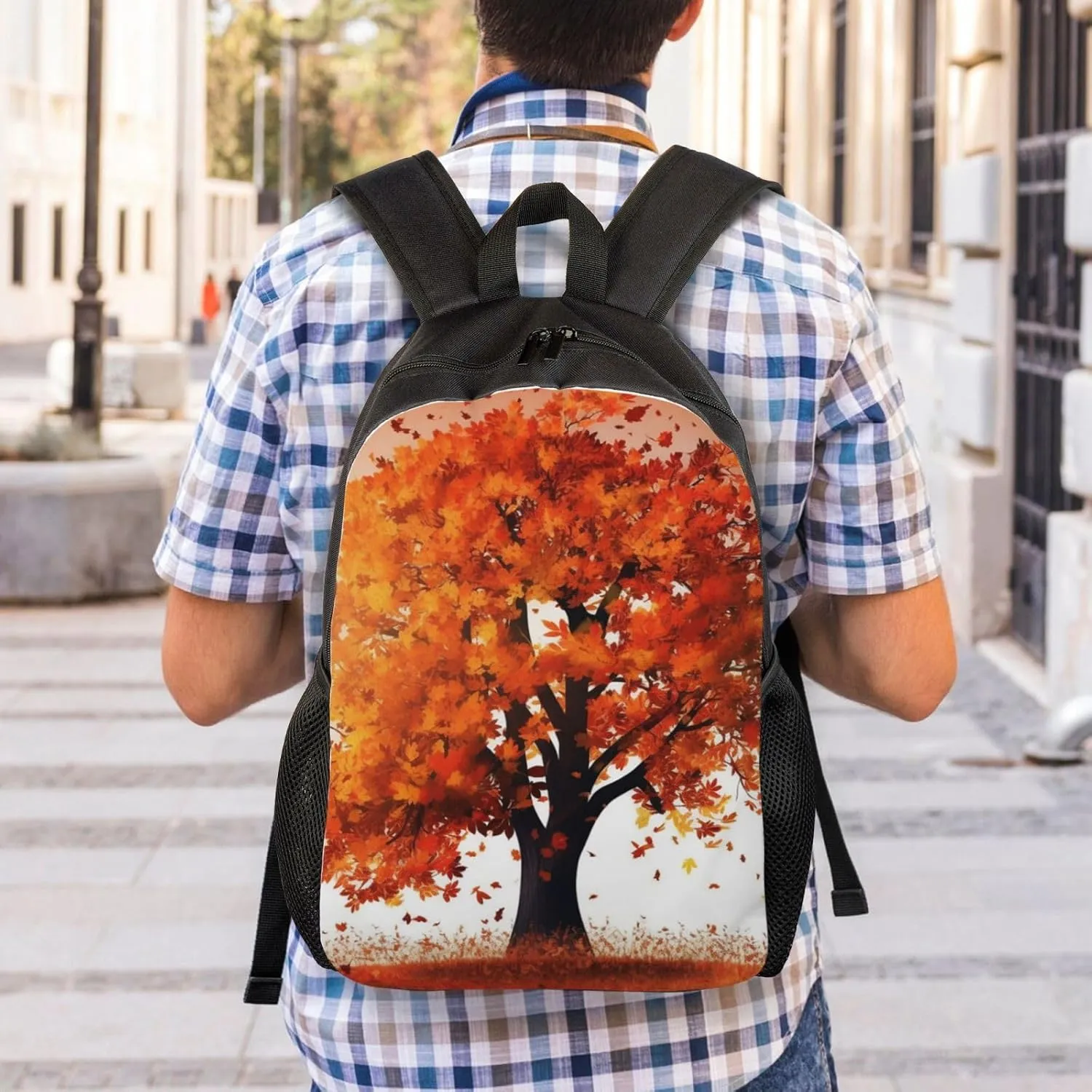 Laptop Backpack for Men Women Carry On Backpack Autumn Tree Backpack Lightweight Travel Bag Casual Daypack
