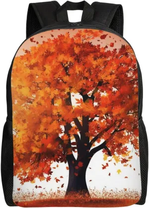 Laptop Backpack for Men Women Carry On Backpack Autumn Tree Backpack Lightweight Travel Bag Casual Daypack