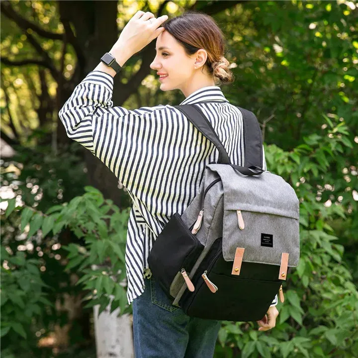 Large Capacity Diaper Backpack with Changing Mat