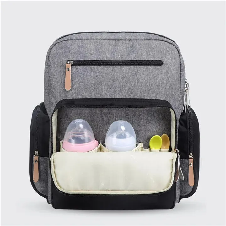 Large Capacity Diaper Backpack with Changing Mat