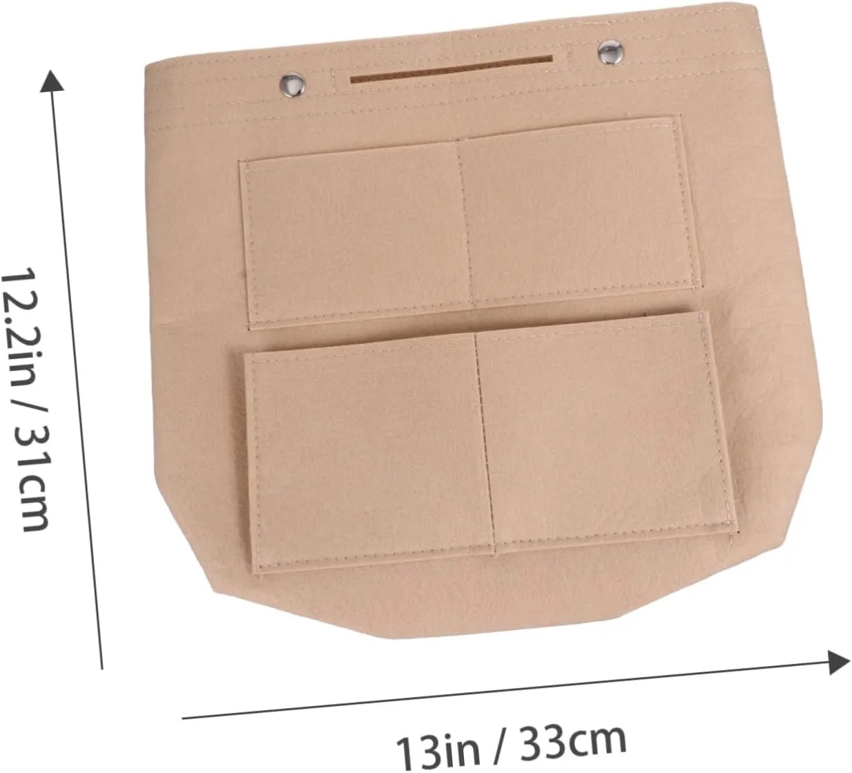 Large Capacity Felt Storage Pouch Liner Versatile Makeup Pouch for Cosmetics and Toiletries Ideal Organizer for Handbags